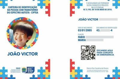 Imagem da notícia Carteirinha do Autista substitui laudo médico para desconto no IPVA em Mato Grosso do Sul